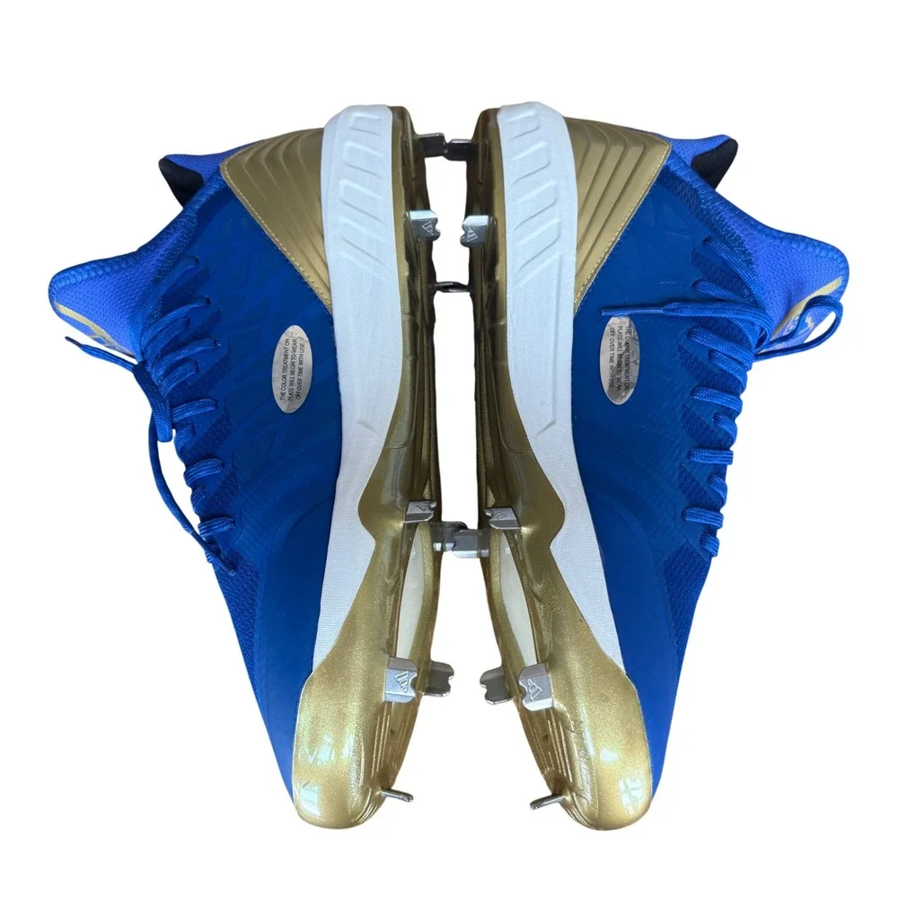 Adidas Adizero Afterburner 4 Baseball Cleats Royal Blue Gold CG5149 Mens 12.5